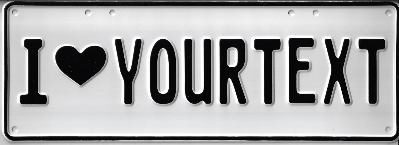 1 Line Embossed (I "Heart") 37cmx13cm